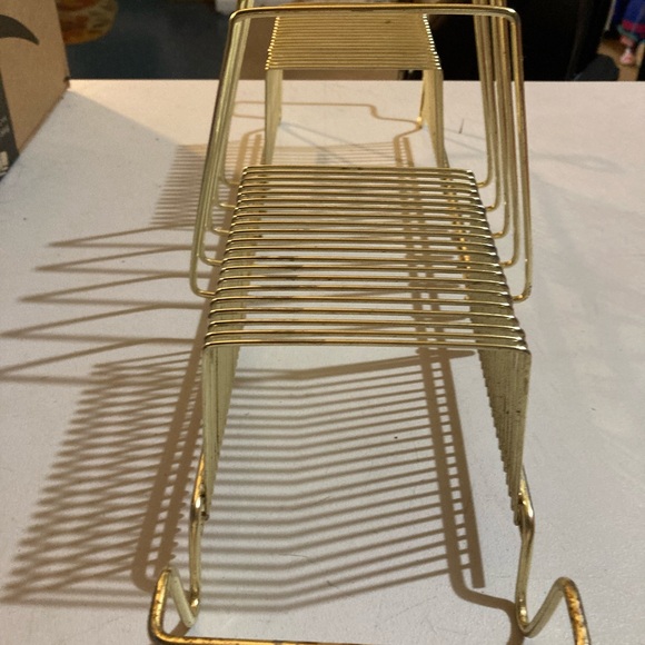 Vintage 1960s gold wire album/45 record holder 44 slots - Picture 2 of 7